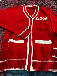 Image 1 of  RED CARDIGAN