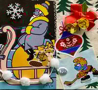 Purple Santa Dude