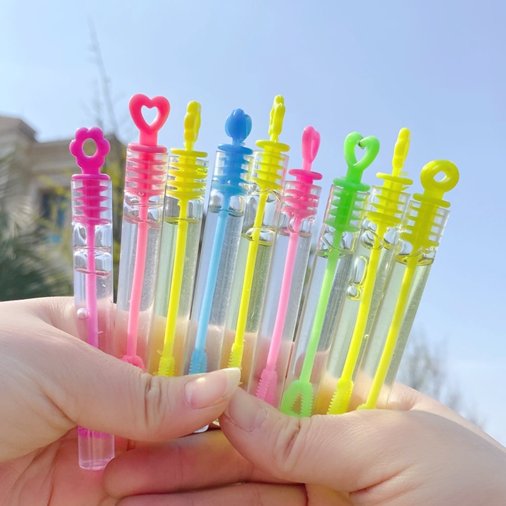 Image of 10-30PC Mini Cute Bubble Empty Tube Toy Kids Birthday Party Favors School Gifts Wedding Guests Souve