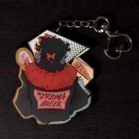 Image 2 of Grimport Menace - Grandpa ✦ Doublesided Wooden Charm ✦ 7x5.6 cm