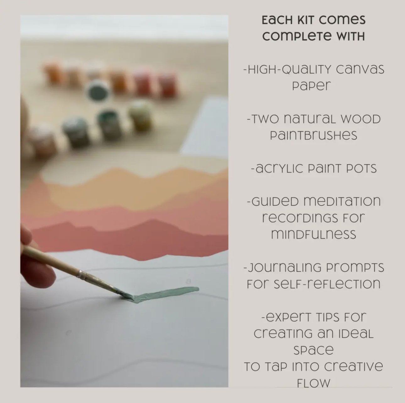 Image of The Water Meditative Paint By Number Art Kit