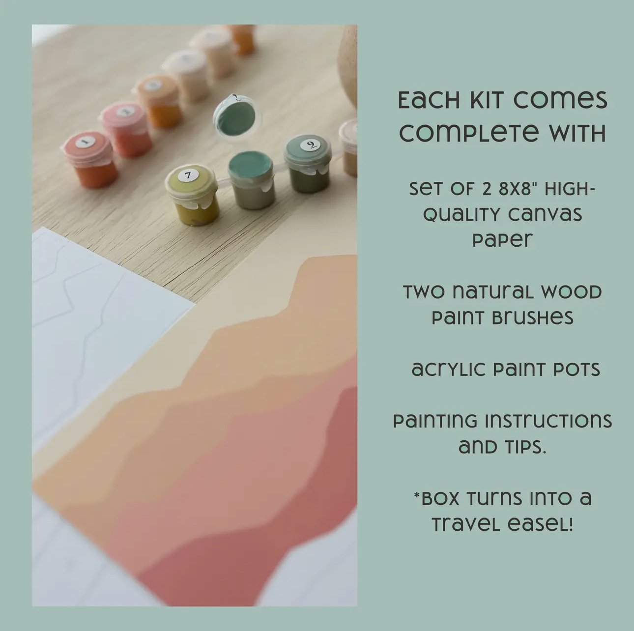 Image of The Water Meditative Paint By Number Art Kit