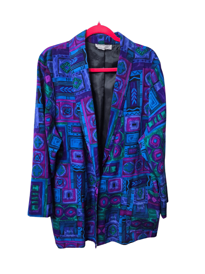 Image of KenSington Square Size 2X Blue Blazer