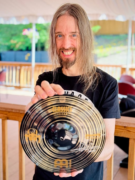 Image of Dirk Verbeuren Custom 10" Splash Cymbal signed - LIMITED!