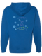 Image of Venice Santa Gondo design-Hoodie 2-Sided - Royal Blue