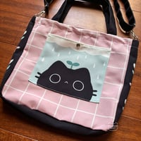 Image 3 of [pre-order] sprout cat tote (long strap)