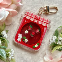 Image 1 of strawberry jam shaker charm