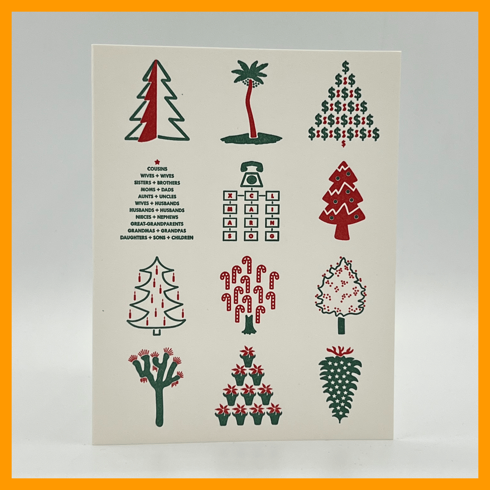 Image of 12 CHRISTMAS TREES AND 12 CHRISTMAS COOKIES - BOX SET