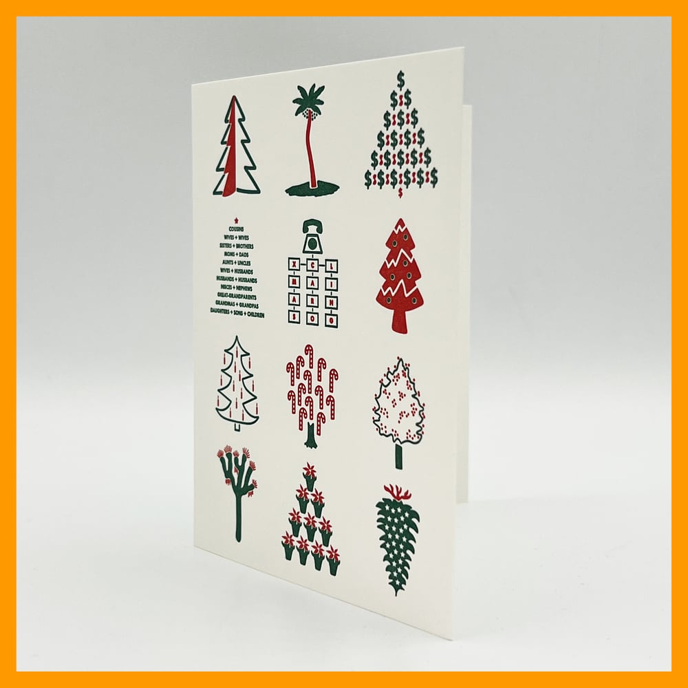 Image of 12 CHRISTMAS TREES AND 12 CHRISTMAS COOKIES - BOX SET