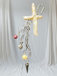 Image 2 of Cross Pearl Dangle(s) 