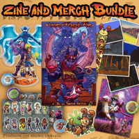 Zine + merch bundle