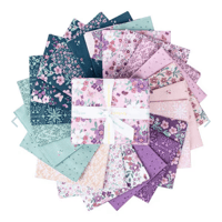 Image 2 of BUDS & BUTTERFLIES 21pc FQ Pack by Cayla Naylor for Riley Blake Designs