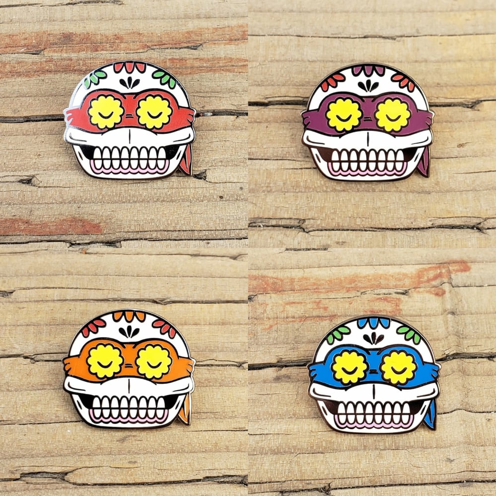 TMNT Calaveras Enamel Pin Set