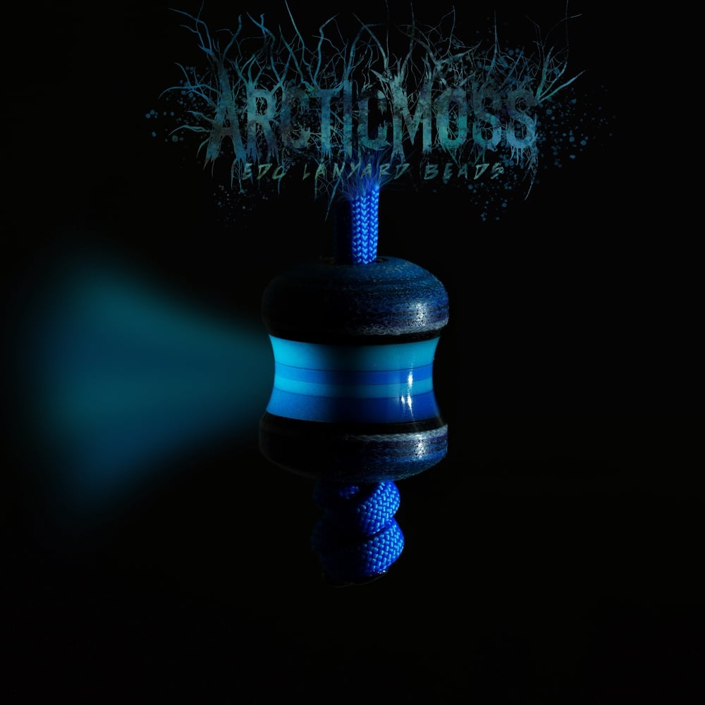 Arctic Moss EDC lanyard beads (GLOW)