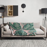 Image 2 of Monstera Throw (2 Sizes)