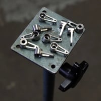 Handmade stainless steel rear-ISO-brake-tab light mount