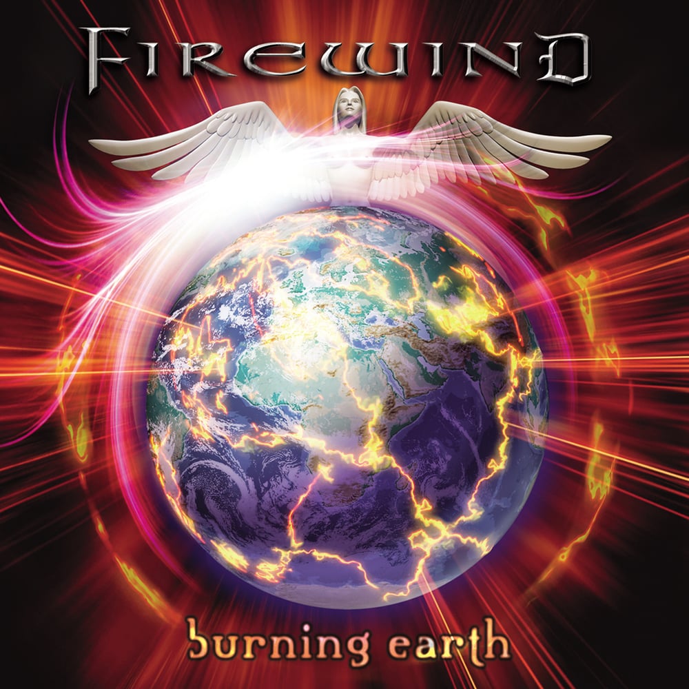 FIREWIND - Burning Earth - Translucent Green LP (SIGNED!) + Guitar pick