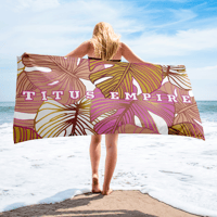Image 4 of Golden Monstera Towel
