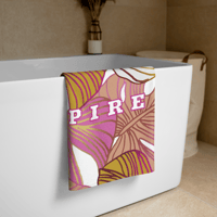 Image 2 of Golden Monstera Towel