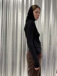 Image 1 of VERY high neck soft viscose top 