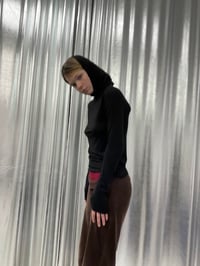 Image 4 of VERY high neck soft viscose top 