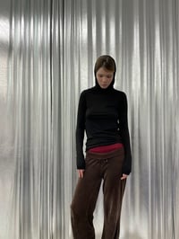 Image 6 of VERY high neck soft viscose top 