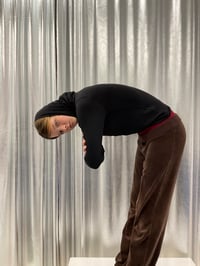 Image 7 of VERY high neck soft viscose top 