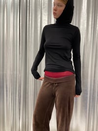 Image 8 of VERY high neck soft viscose top 