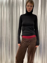 Image 9 of VERY high neck soft viscose top 