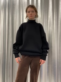 Image 2 of Open back sweatshirt black 