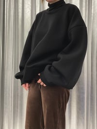 Image 9 of Open back sweatshirt black 