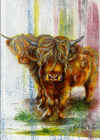 Image 1 of Chromatic Coos (Fine Art Giclée Print) 