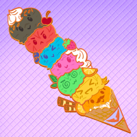 Image 3 of Cone-tron! Large Enamel Pin PREORDER