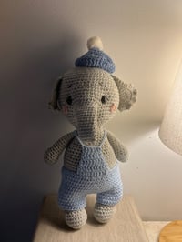 Image 2 of Crochet Elephant Theo