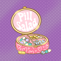 Image 3 of Pill Salad Enamel Pin PREORDER