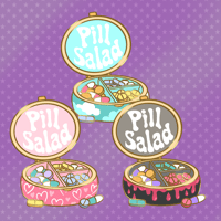 Image 1 of Pill Salad Enamel Pin PREORDER