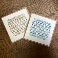 Image 1 of LETTERPRESS BIRTHDAY CARD