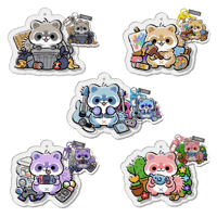 Image 1 of [<b>Individual</b>]  2.5' Acrylic Keychain Double-Sided