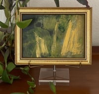 Image 2 of ORIGINAL NATURE Texture Abstract Painting 5 X 7 on Canvas Panel Framed & Stand