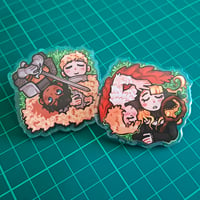 Image 1 of Dungeon Duo Acrylic Pins