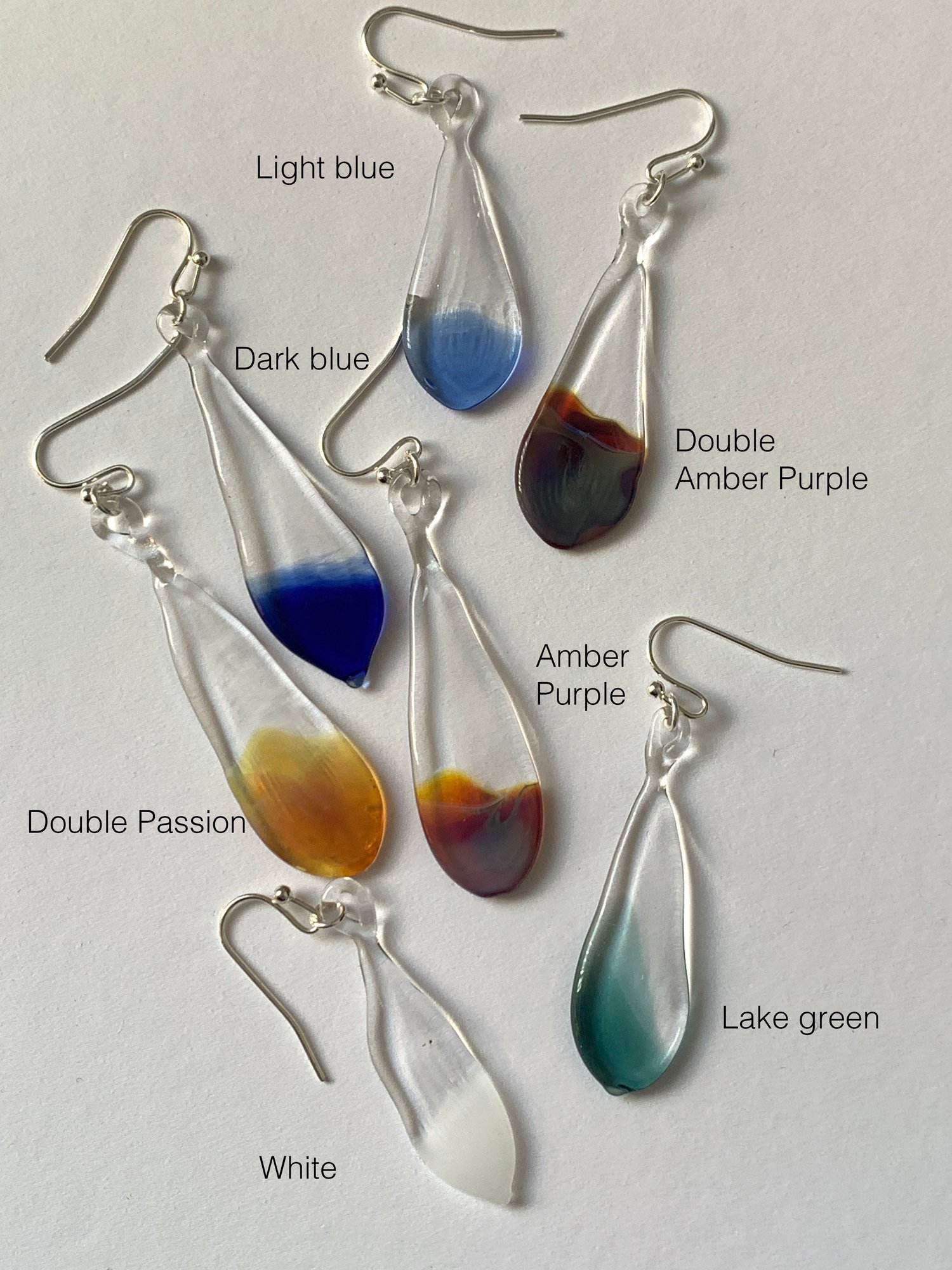 Image of Colored Drip Earrings