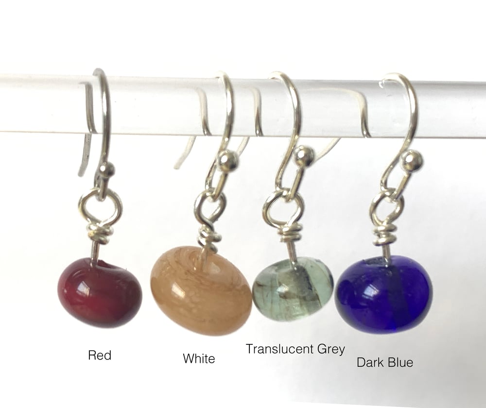 Image of Tiny Glass Bead Earrings