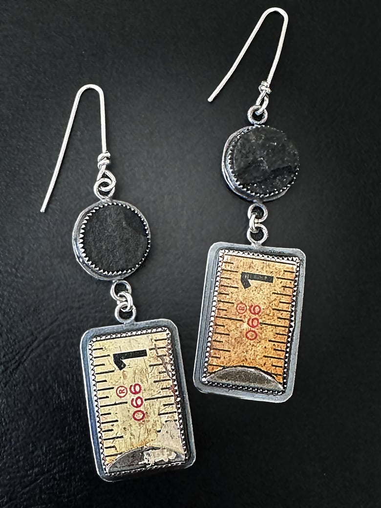 Image of Vintage Ruler Earrings