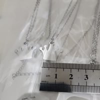 Image 5 of Laser Engraver Jewelry Blanks Queen Crown Pendant Blanks - Steel Silver Tone