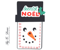 Calendrier de l'Avent Bonhomme de neige