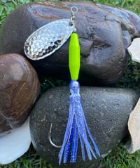Chartreuse Green w/Blue Skirt
