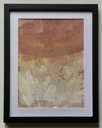 Image 2 of ORIGINAL AUTUMN GARDEN Texture Abstract Painting 9 X 12 Unframed