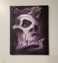 Image 1 of Purple Fezz cap Skull