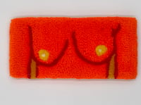 Image 1 of Bright orange with yellow nip nops Mini Itty