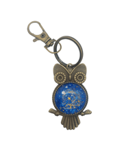 Image 1 of Owl Keyring ~ Blue